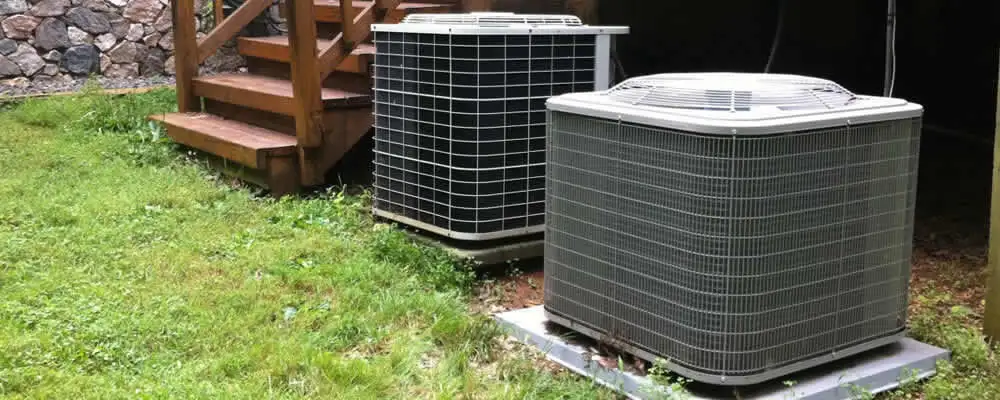Heat pump installation and service units outside a home in Cape Coral, FL